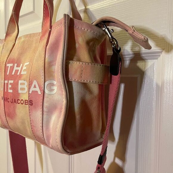 Marc Jacobs Tie-Dye Mini Canvas Tote Bag with Crossbody Strap - Picture 6 of 16